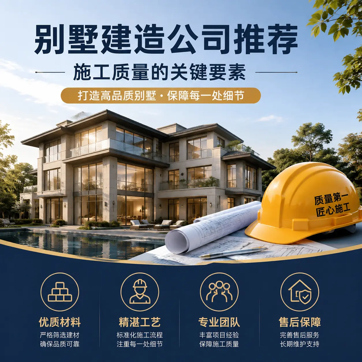 别墅建造公司推荐: 独山 施工质量的关键要素