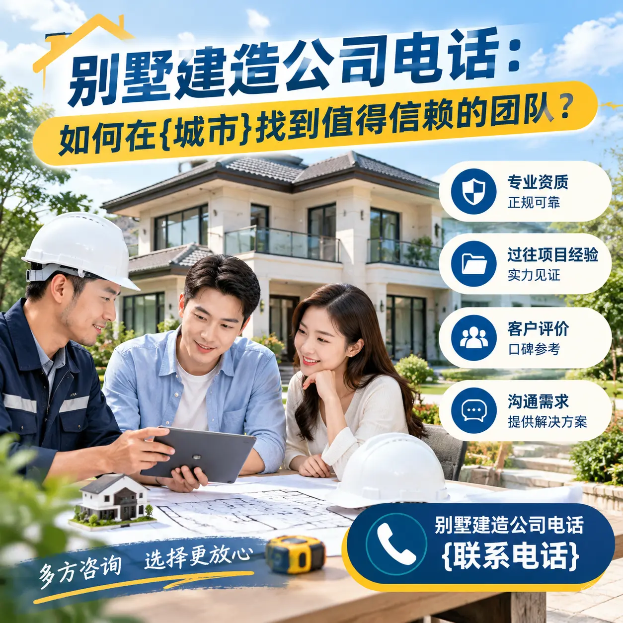 别墅建造公司电话:如何在独山找到值得信赖的团队?
