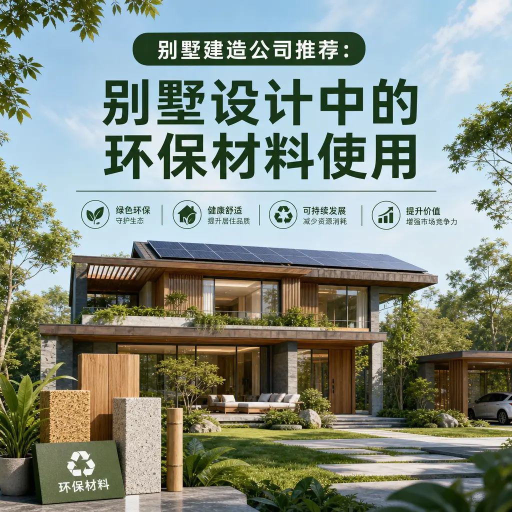 别墅建造公司推荐： 独山 别墅设计中的环保材料使用